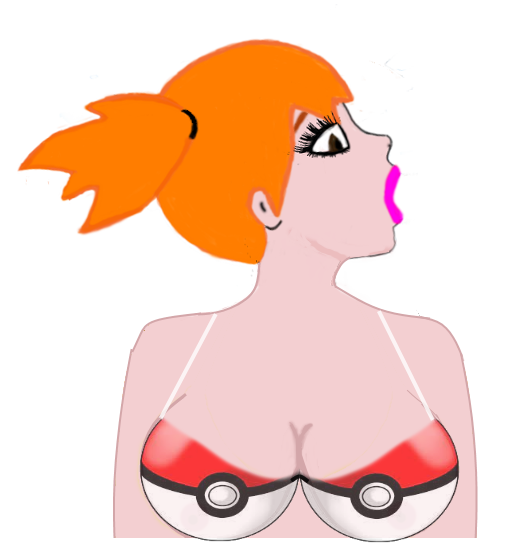 Misty in a Pokemon bra